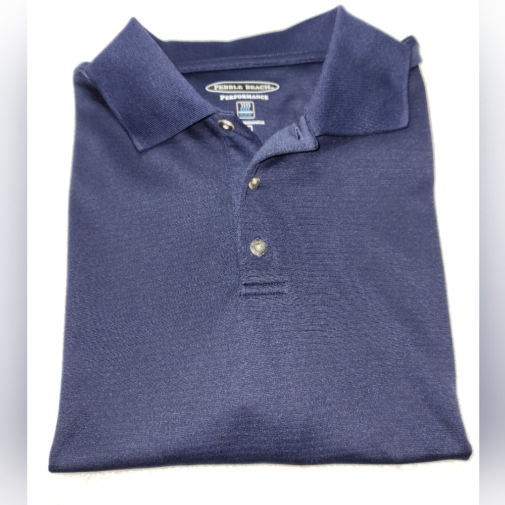 Pebble Beach Men's Blue Polo Shirt NWOT